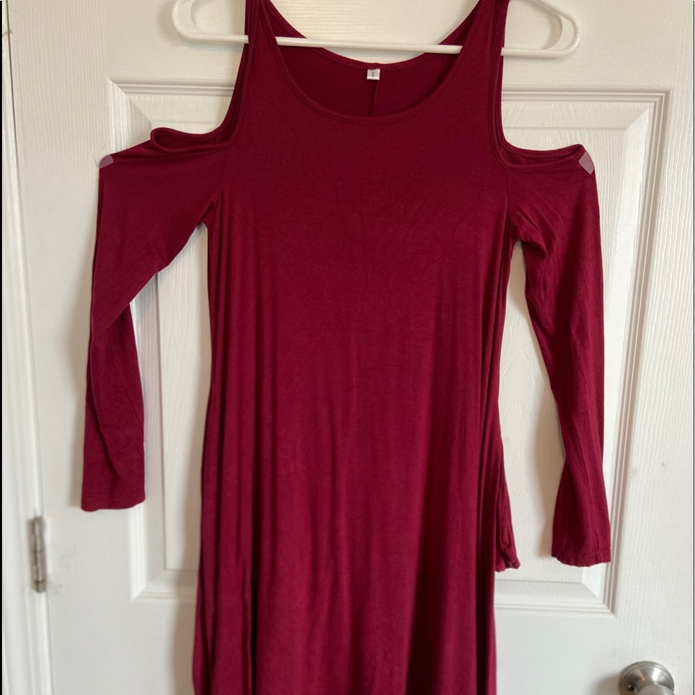 Cold shoulder dress